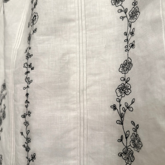 🌸3 for $20🌸 Style & Co 100% Linen Floral A-line Skirt Women’s Sz 10 Lined Career - Picture 2 of 6